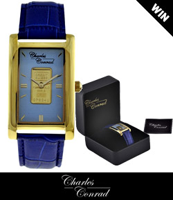 Win this men's gold ingot Charles Conrad dress watch worth £225.00