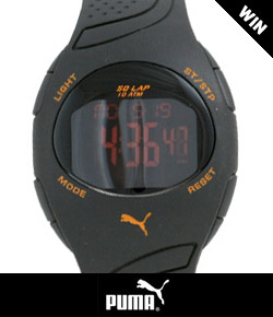Win this unisex Puma sports watch worth £79.00