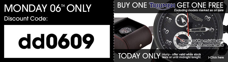 Click here to grab your Triumph watch discount code