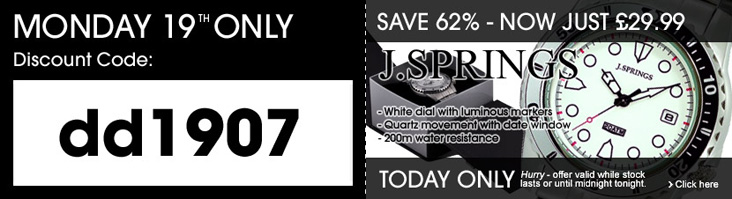 Save 62% off this mens J Springs divers watch