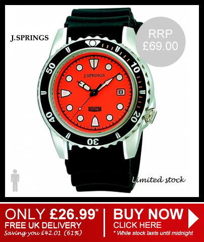 Men's J Springs Prestige 200m divers watch