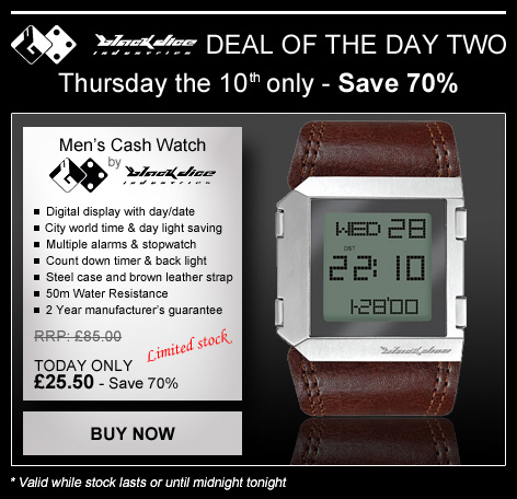 Click here to buy this mens Black Dice Cash watch