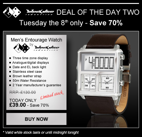 Click here to buy this mens Black Dice Entourage watch