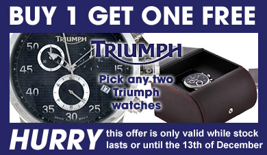Buy any Triumph watch and get a second one FREE